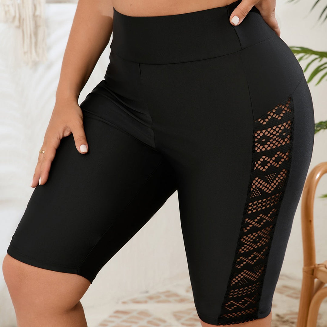 Ladies' Sporty Cycling Shorts with Trendy Lace Detail Mune Fashion