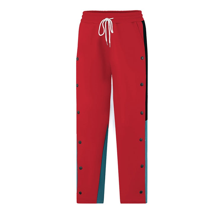Men's sporty leisure pants with buttons and elastic waistband Mune Fashion