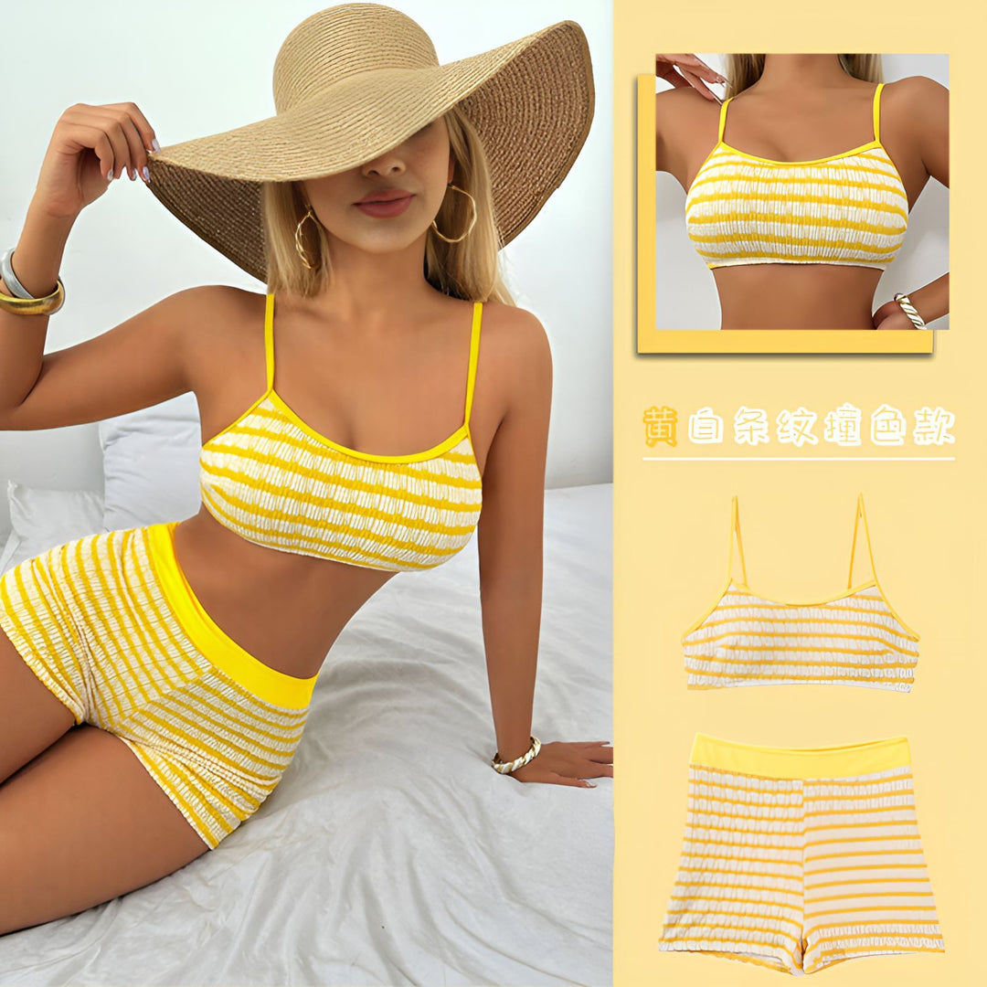 Ladies Cropped Top and Shorts Set Mune Fashion