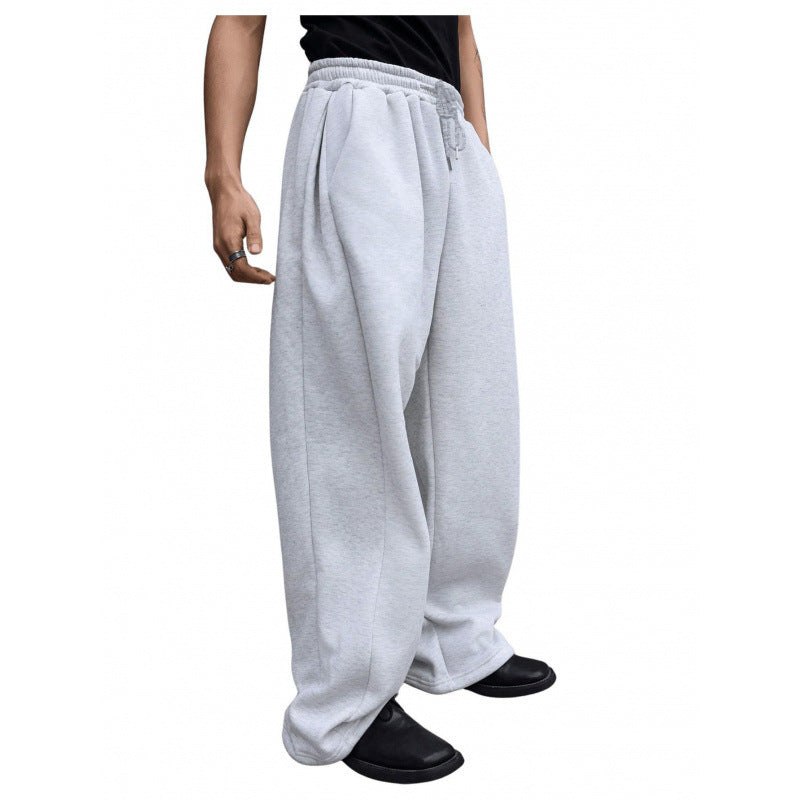 Women's wide oversize jogging pants with a deep crotch, elastic waistband, and drawstring Mune Fashion