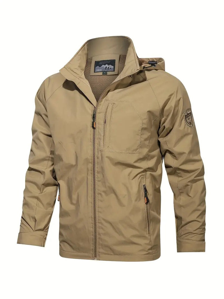 Men's Lightweight Outdoor Jacket with Removable Hood