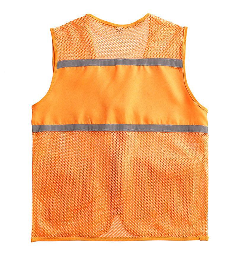 Unisex Visible Utility Vest with Breathable Mesh, Reflective Straps and Generous Front Pockets Mune Fashion
