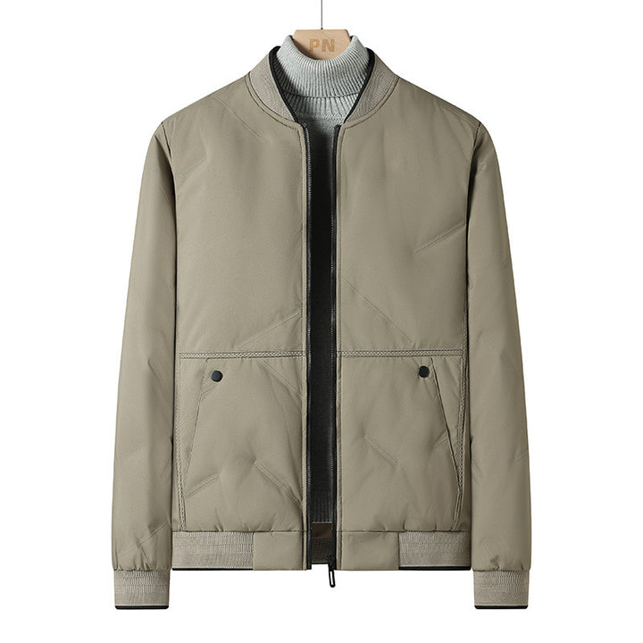 Men's Lightweight Transition Jacket with High Stand Collar and Practical Pockets Mune Fashion