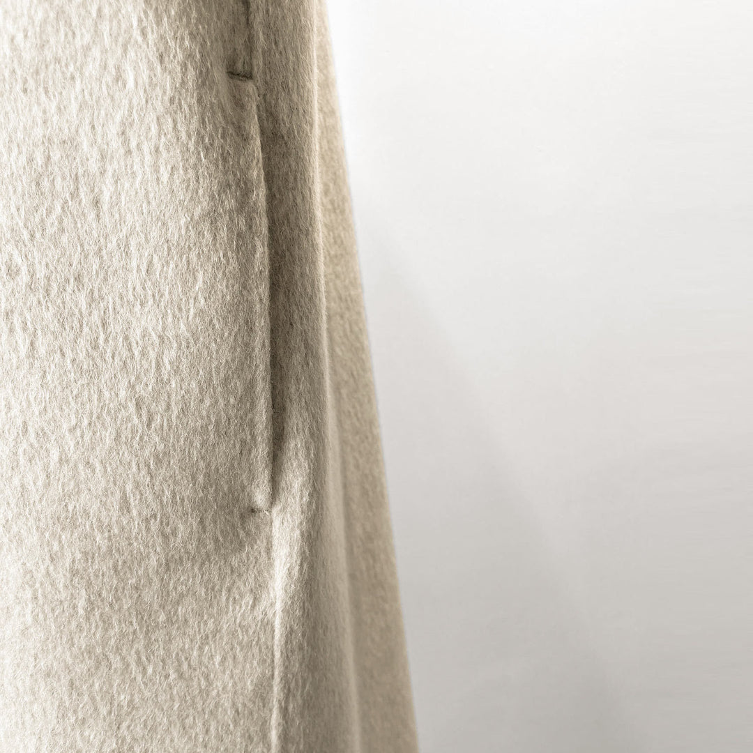 Women's Oversized Double-Breasted Wool Blend Coat Mune Fashion