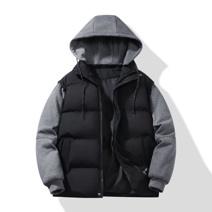 Men's Multifunctional Quilted Jacket with Hood Mune Fashion