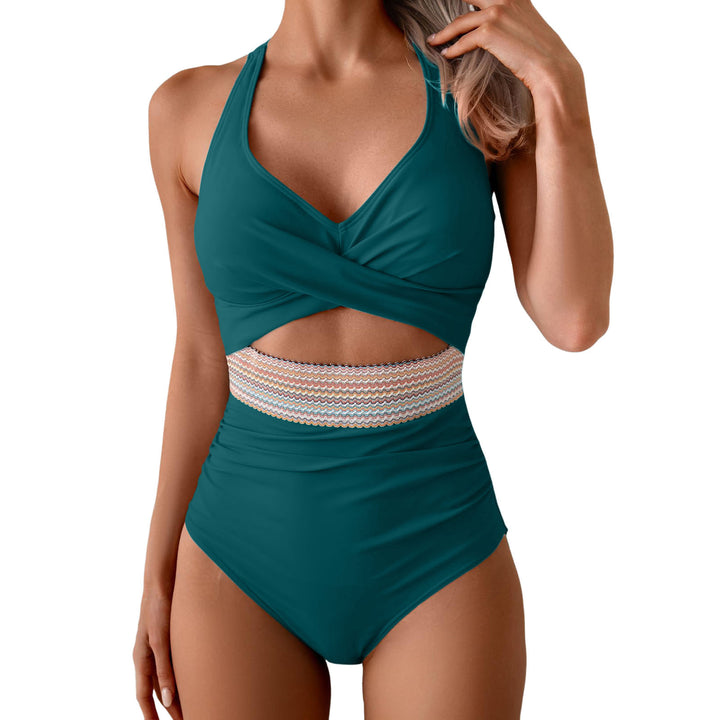 Women One-Piece Swimwear with Innovative Wrap Look Mune Fashion
