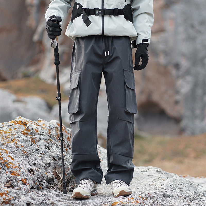 Men's Technical Outdoor Cargo Pants with Multi-Functional Pockets and Stretch Inserts Mune Fashion
