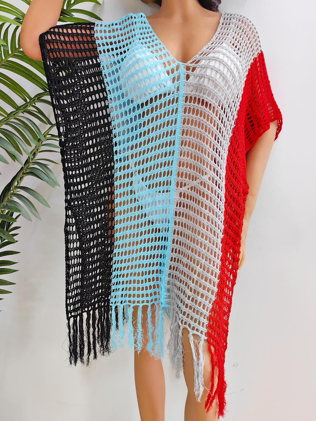 Women's airy-transparent beach poncho Mune Fashion