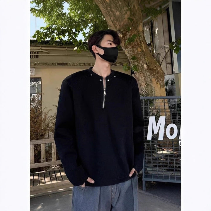 Men's High-Quality Stand-Up Collar Sweater Mune Fashion