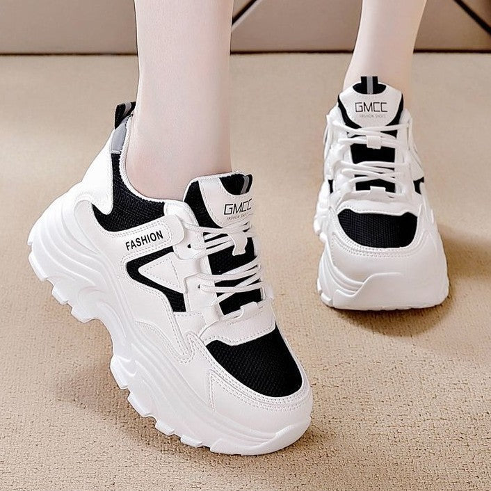 Women Sporty Sneakers with Breathable Mesh Upper and Cushioned Sole Mune Fashion