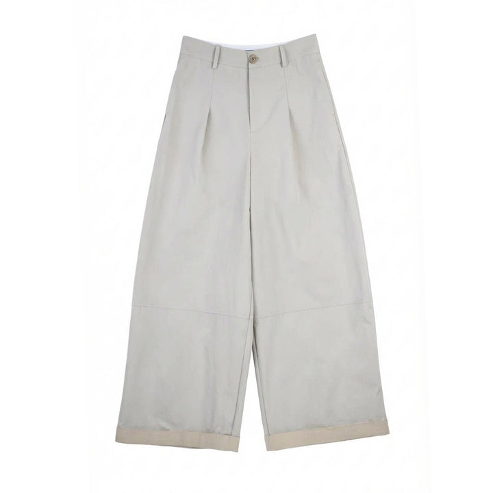 Damen Modische Chinohose mit weitem Schnitt Mune Fashion