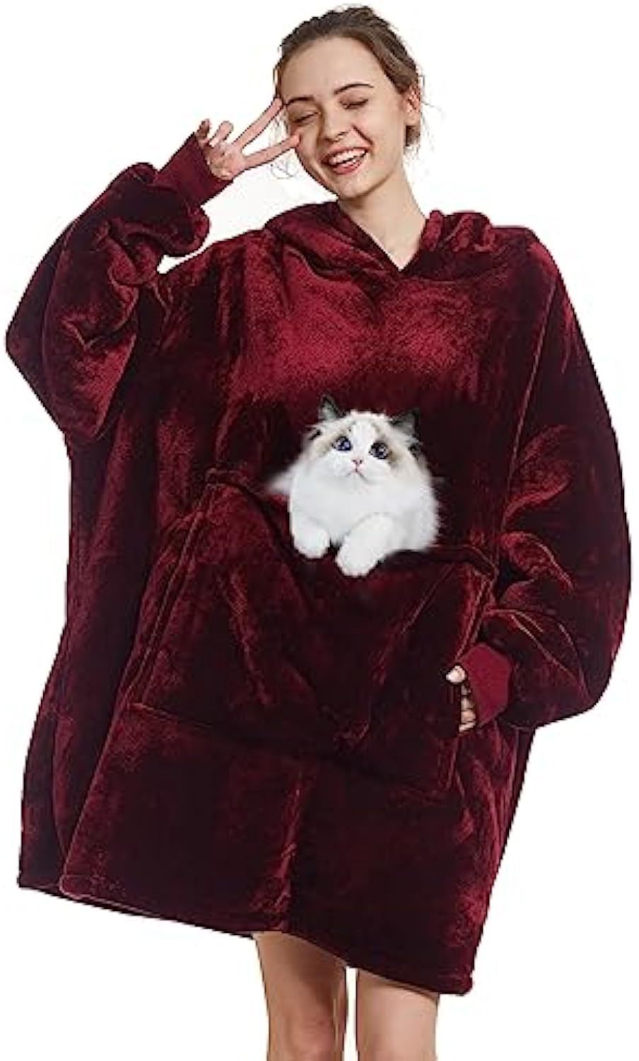 Women Cozy Hoodie Dress Mune Fashion