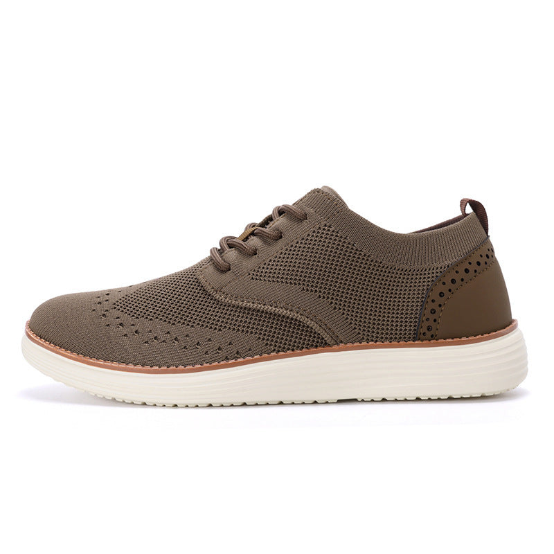 Men's knitted Oxford sneaker with wingtip perforation and feather-light EVA sole Mune Fashion