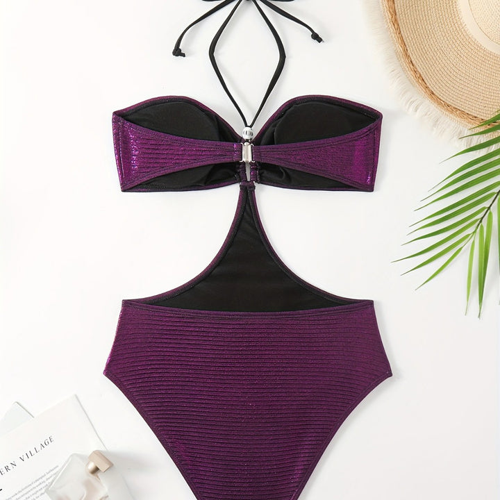 Women's Glamorous Swimsuit with Cheeky Back Cutout Mune Fashion