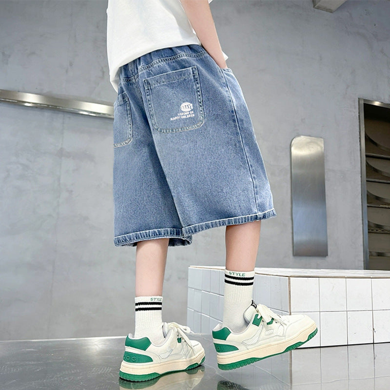 Boys casual denim shorts in modern style Mune Fashion