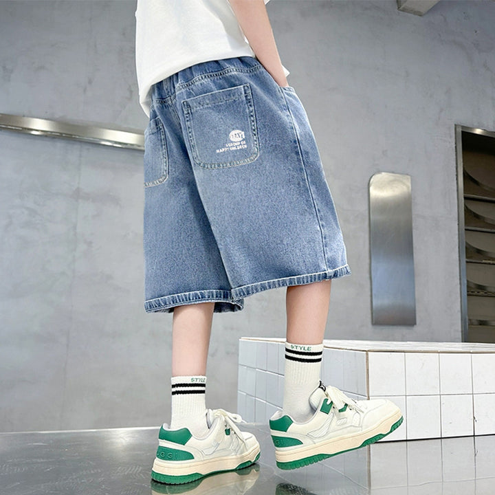 Boys casual denim shorts in modern style Mune Fashion