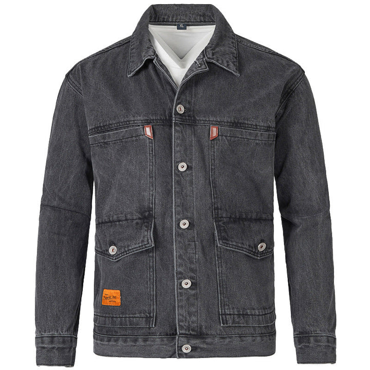Men's Jeans Jacket In Modern Slim-Fit Design with Practical Pockets and Sturdy Rivets Mune