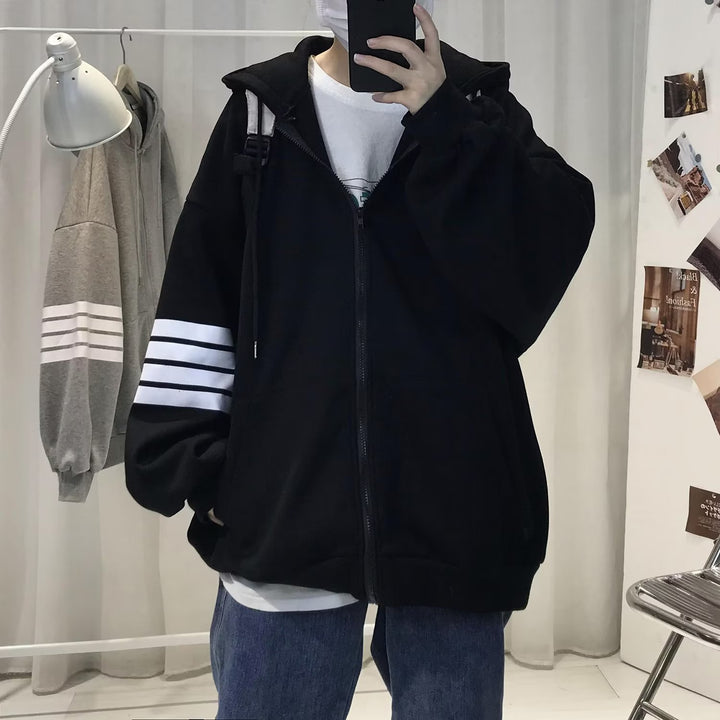 Unisex Comfortable Oversized Hoodie Jacket with Textured Design Mune Fashion