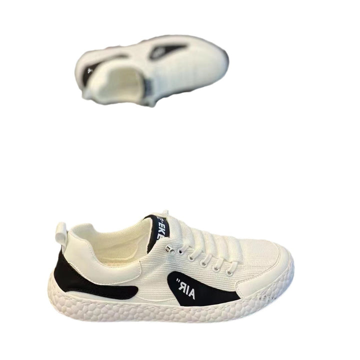 Men's Lightweight Breathable Mesh Sneakers with Structured Air-Look Sole Mune Fashion