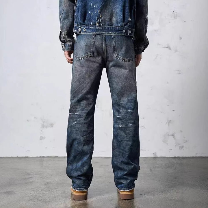 Men's Loose-Fit Destroyed Jeans Mune Fashion
