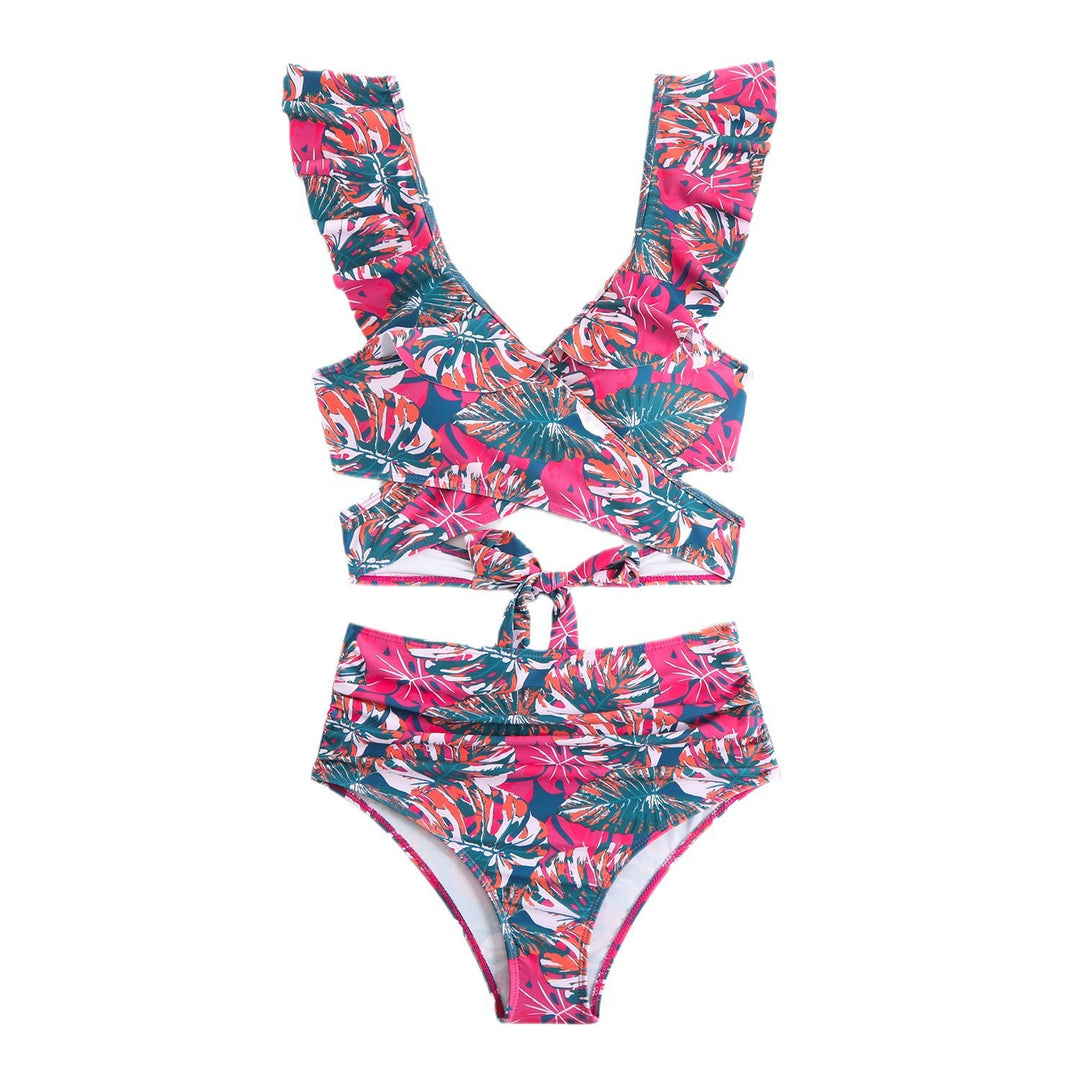 Women's Stylish Wrap Bikini Set with Ruffle Details Mune Fashion