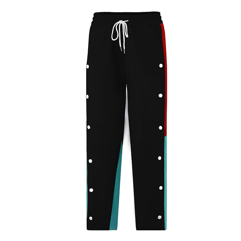 Men's sporty leisure pants with buttons and elastic waistband Mune Fashion