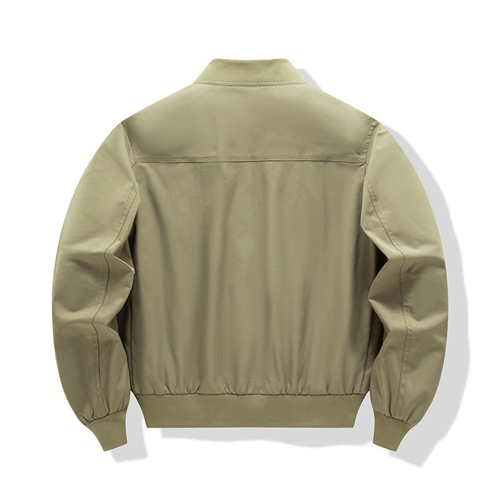 Men's Lightweight Transitional Jacket with High Collar and Practical Pockets Mune Fashion
