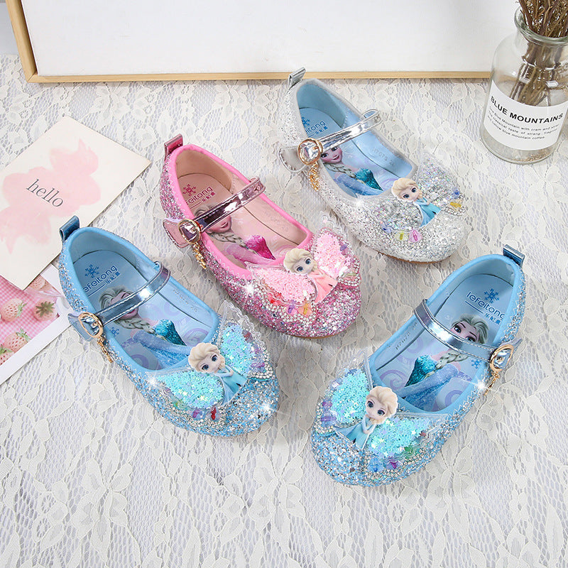 Girls Glittering Princess Ballerinas with Wings Mune Fashion