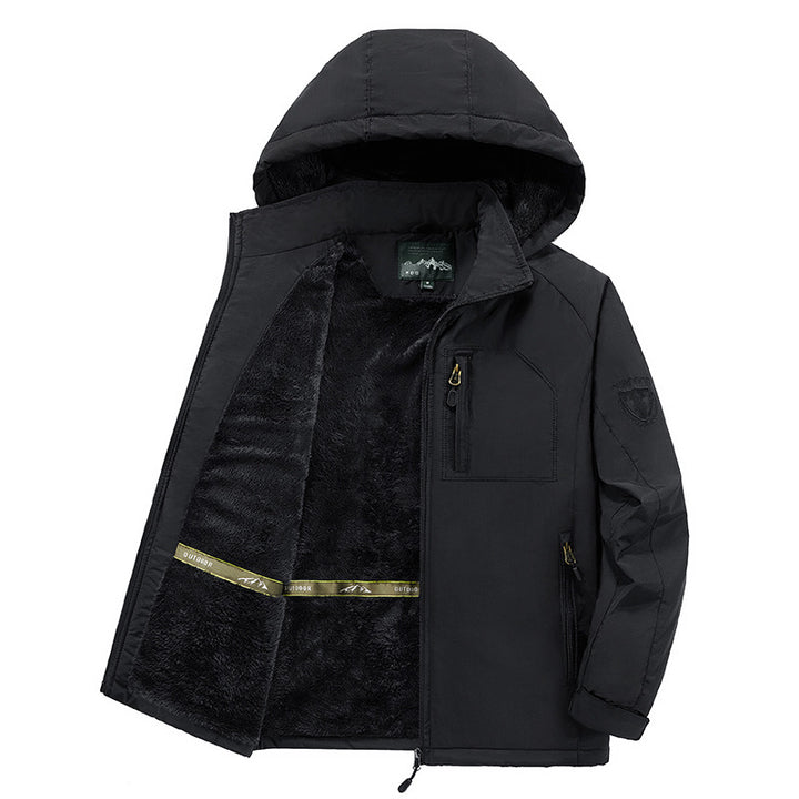 Men's Fashionable Winter Jacket with Fleece Lining and Hood Mune Fashion