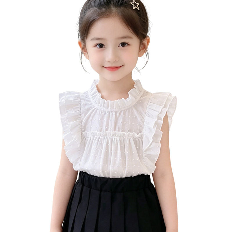 Girls Summer Top with Ruffle Details Mune Fashion