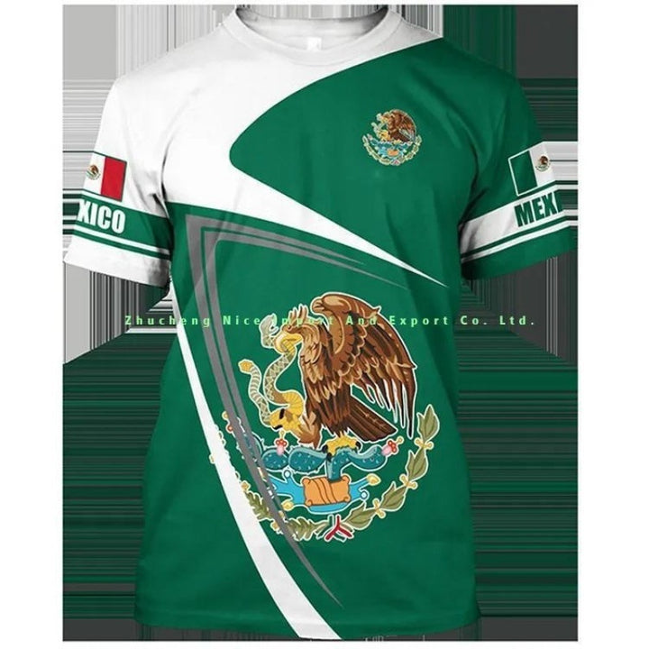 Unisex nan customizable fan jersey with back print, breathable functional fabric and Mexico crest Mune Fashion