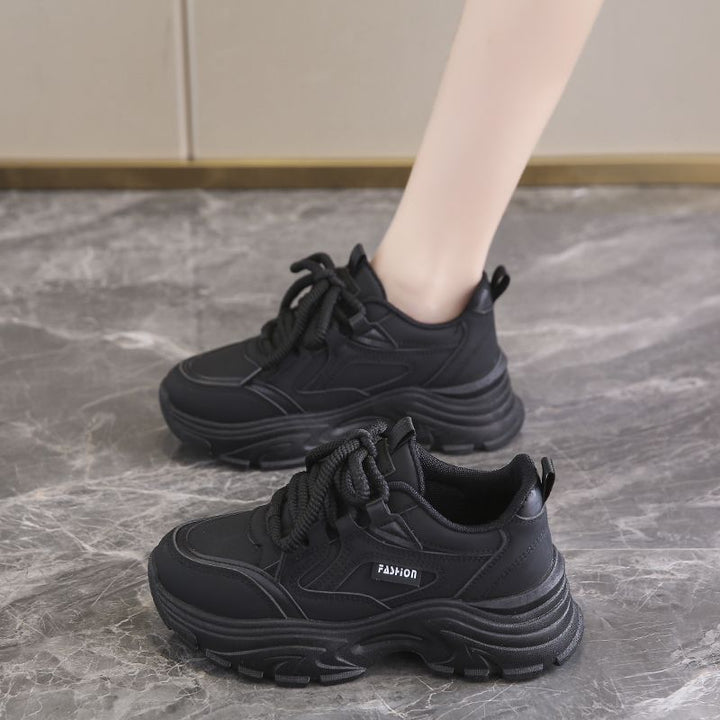 Ladies fashionable platform sneakers with breathable sole and non-slip outsole Mune Fashion