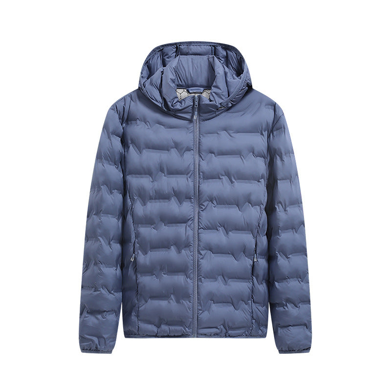 Men's Practical Quilted Jacket with Hood Mune Fashion