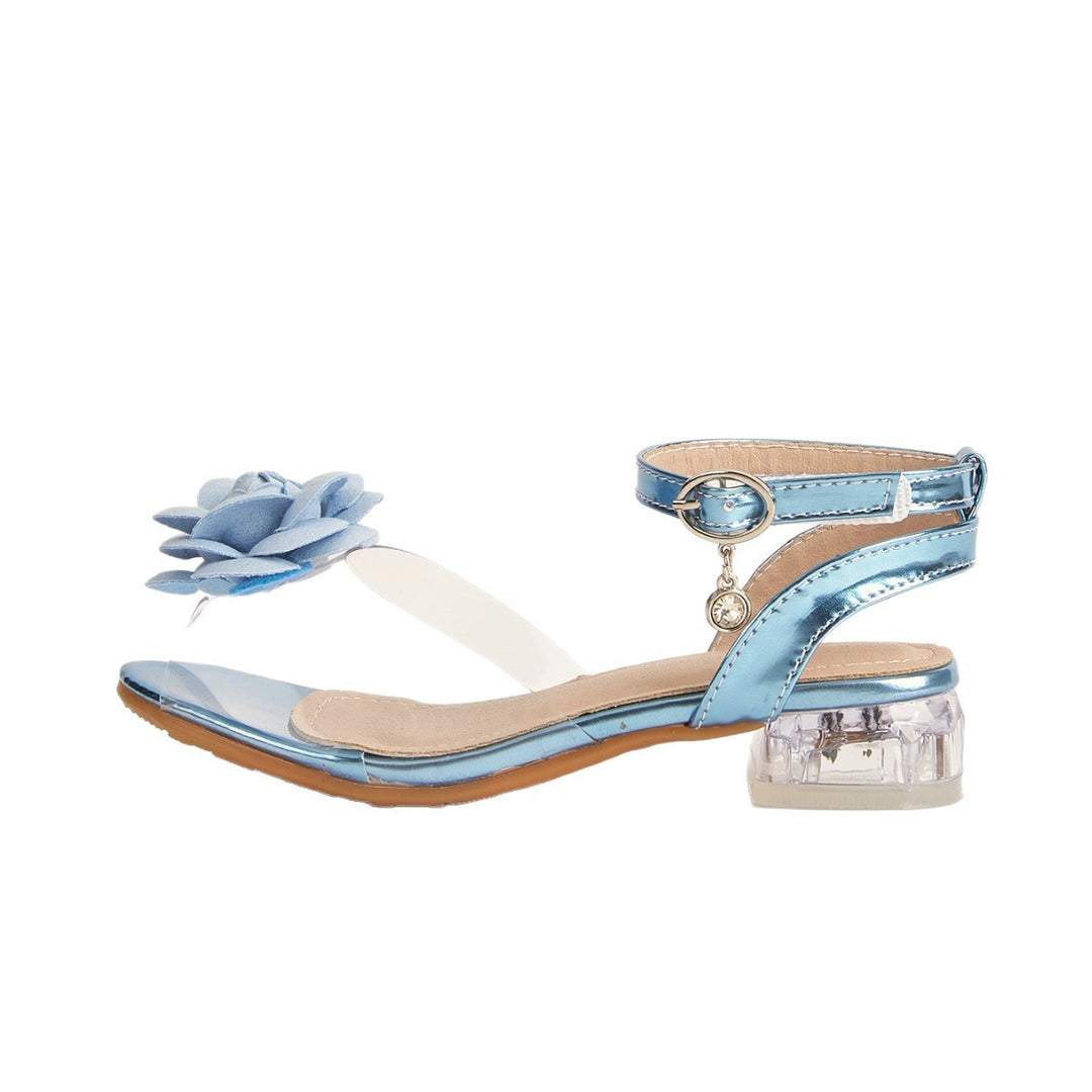Girls Elegant Sandals with Cute Floral Design Mune Fashion