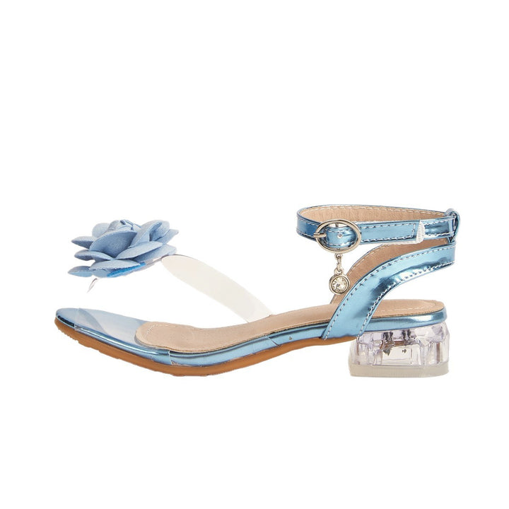 Girls Elegant Sandals with Cute Floral Design Mune Fashion