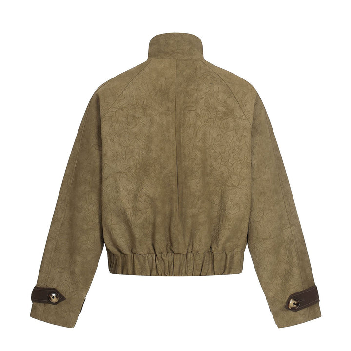 Unisex Short Cut Boxy Blouson with Toggle Closures and Adjustable Cuffs Mune Fashion