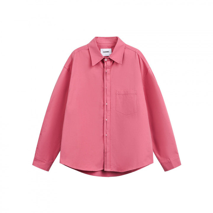 Unisex Oversized Shirt with concealed button placket and chest pocket Mune Fashion