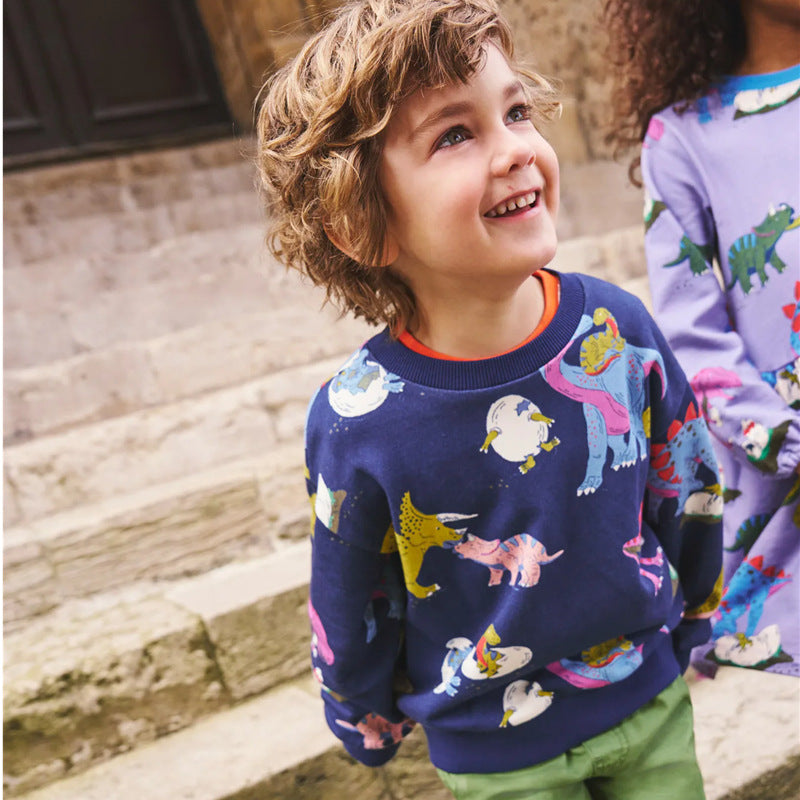 Boys sweatshirt with colorful dinosaur pattern Mune Fashion