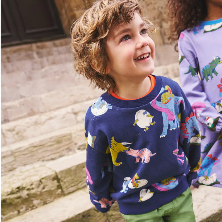 Boys sweatshirt with colorful dinosaur pattern Mune Fashion