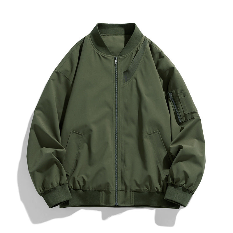Men's sporty bomber jacket with elastic cuffs Mune Fashion