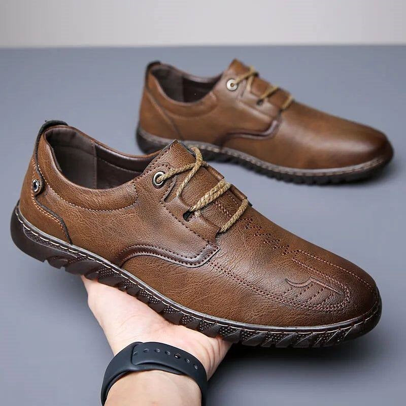 Men's Elegant Leather Sneaker Mune Fashion