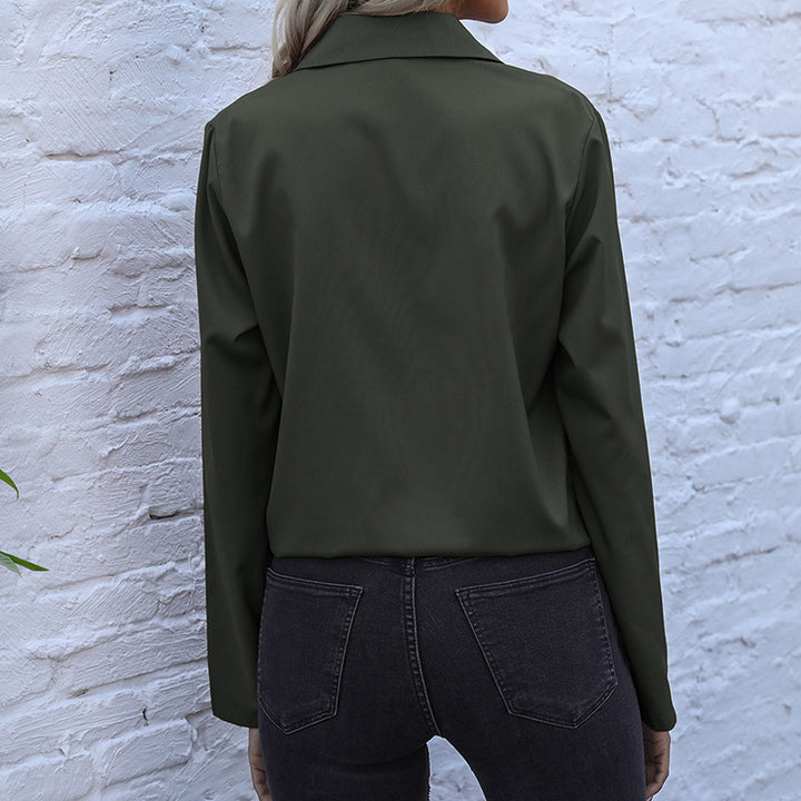 Women's shirt blouse with drawstring, chest pockets & loose fit Mune Fashion