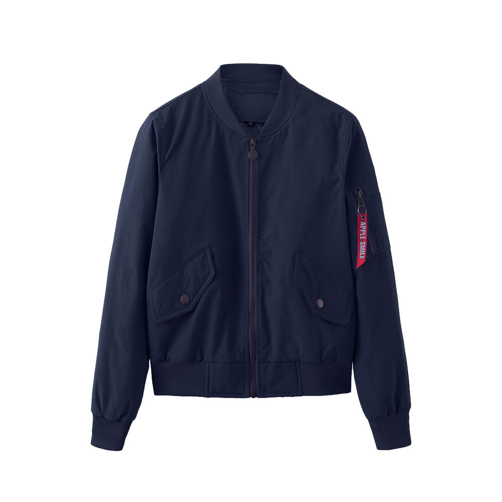 Men's lightweight bomber jacket in classic blouson cut with arm pocket and welt pockets Mune Fashion