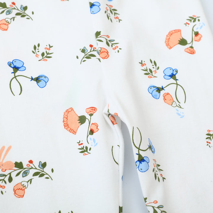 Girl Leggings with floral pattern Mune Fashion