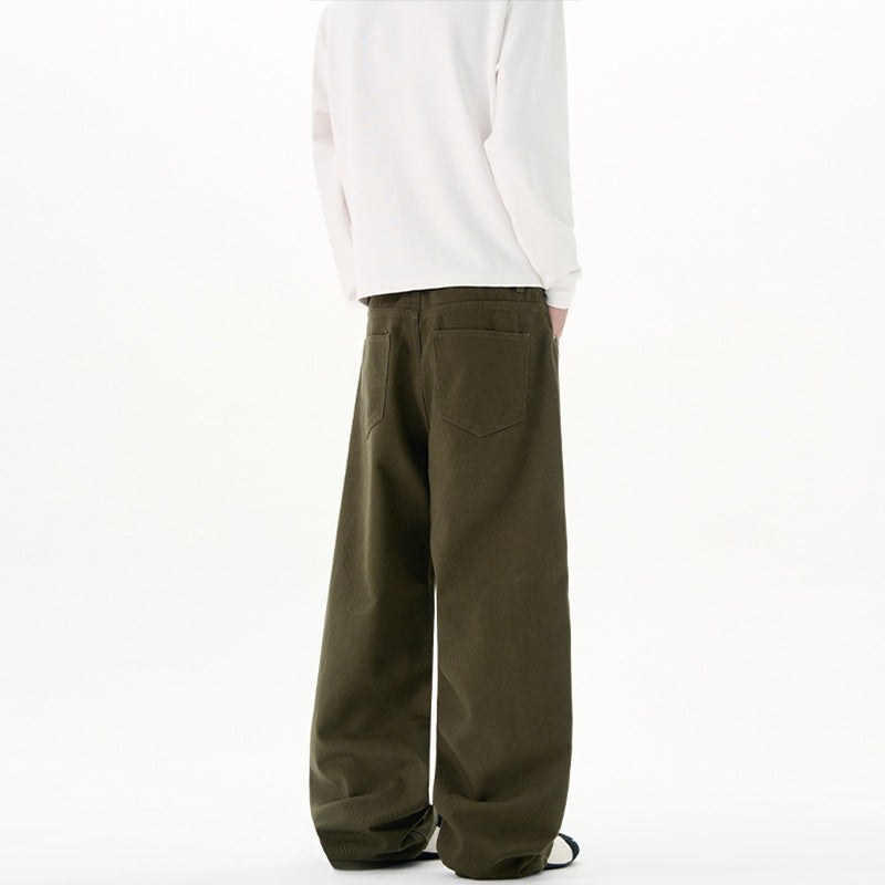 Men's Cotton Denim Marlene Pants with Extra Wide Leg Mune Fashion