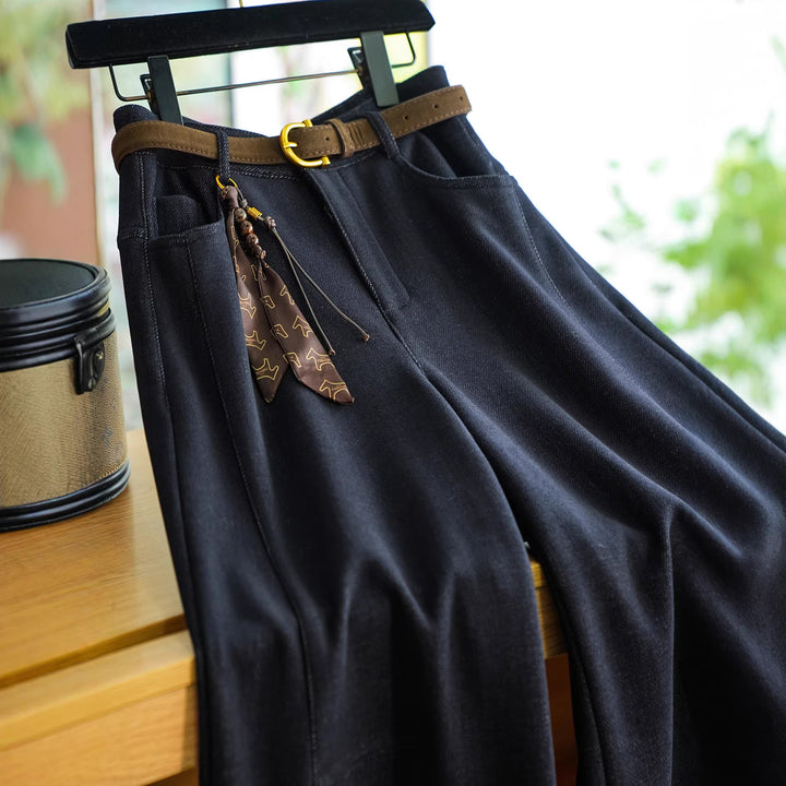Women's Comfortable and Stylish Pants with Belt Mune Fashion