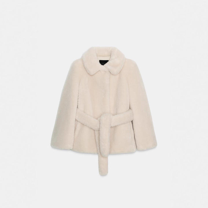 Women Plush Fur Coat Mune