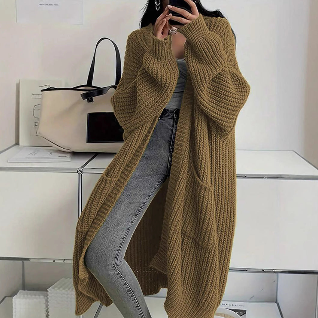 Women's Oversized Knitted Coat Mune