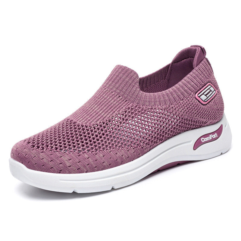 Women's Breathable Slip-On Sneakers with Soft Stretch Upper Mune Fashion