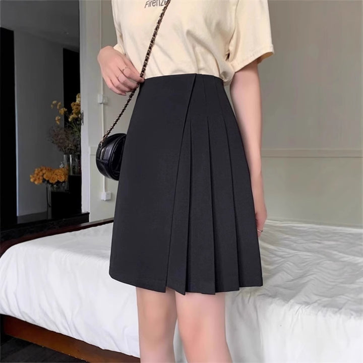 Women's Pleated Mini Skirt with High Waist Mune Fashion
